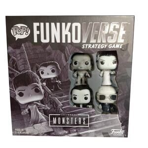 NEW Funko POP Funkoverse Strategy Game Universal Monsters 100 4-Pack NIB